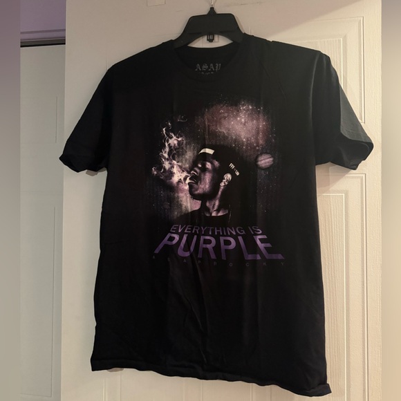 Large ASAP Rocky T-Shirt Everything Is Purple - Picture 1 of 4